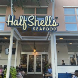 Exterior outside entrance of Half Shells Seafood Grill - Great Restaurant - Plano, Texas Exterior outside entrance of Half Shells Seafood Grill - Great Restaurant - Plano, Texas