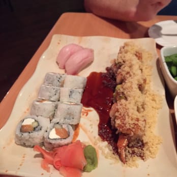 Thai Wasabi - Bubba special roll, Japanese Bagel roll, and Yellowtail raw sushi. - Thai Near Me - Bradenton, Florida Thai Wasabi - Bubba special roll, Japanese Bagel roll, and Yellowtail raw sushi. - Thai Near Me - Bradenton, Florida