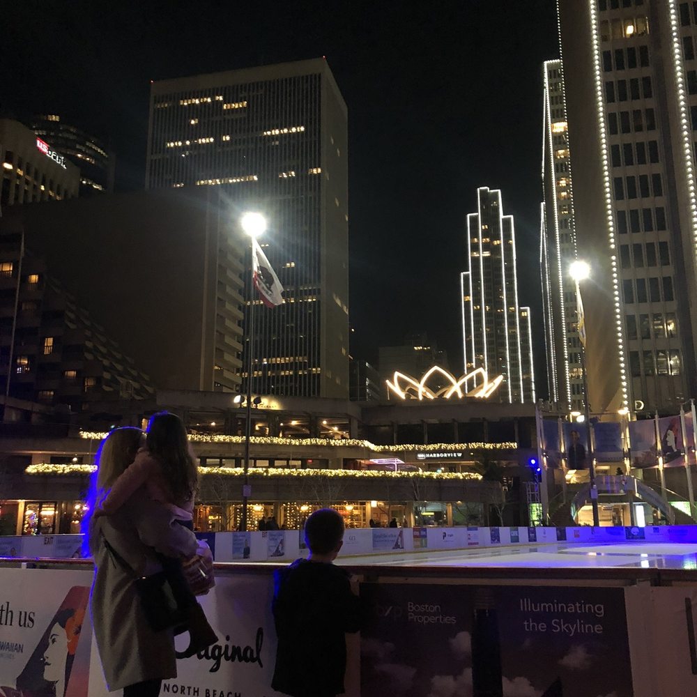 Holiday Ice Rink - Ice rink has beautiful skyscraper views - Skating Rinks Near Me - 94102, California