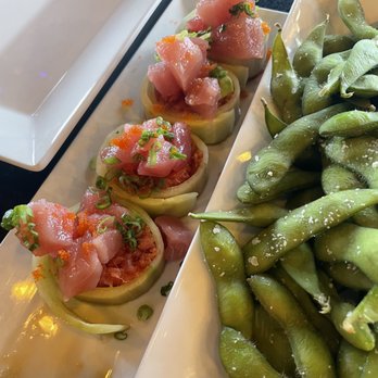 Squid Ink - Roll with no rice/keto and edamame. - Sushi Bars Near Me - Peoria, Arizona Squid Ink - Roll with no rice/keto and edamame. - Sushi Bars Near Me - Peoria, Arizona