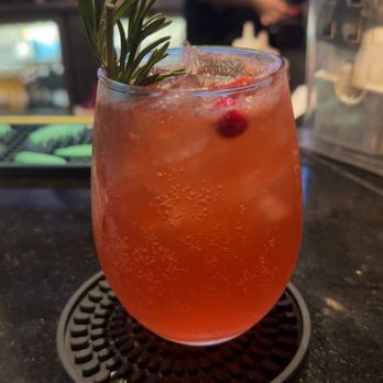 Eats Cafe Legendz Bar And Grill - Ginger Bells cocktail from their Christmas themed drink menu - Breakfast & Brunch Near Me - Key West, Florida Eats Cafe Legendz Bar And Grill - Ginger Bells cocktail from their Christmas themed drink menu - Breakfast & Brunch Near Me - Key West, Florida