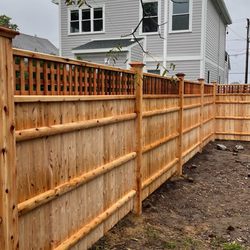 Wood and Wire Fence