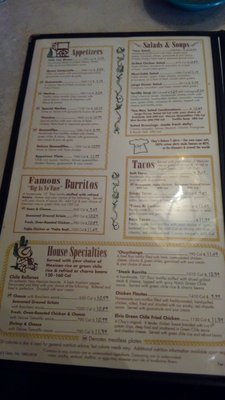 Menu photo 6 Chuy's Huntsville, AL