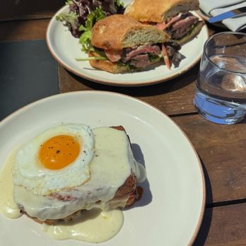 Haven Farm + Table - Croque madame and steak sandwich - New American Near Me - Encinitas, California