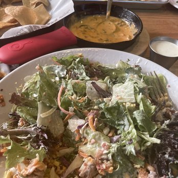 BoomerJack's Grill - BoomerJacks Cobb Salad,  Chips and Queso - American Near Me - Dallas, Texas