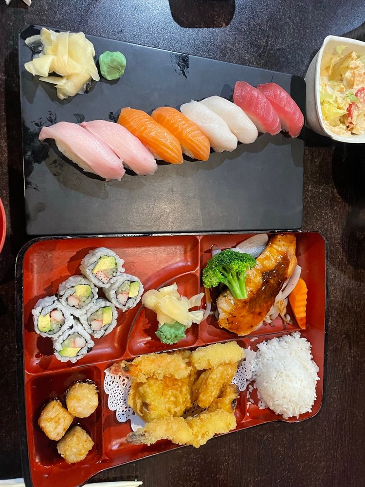 Food from Sakura Japanese Steak House and Sushi