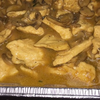 Anthony's Pizza - a pan of chicken and mushrooms - Pizza Near Me - Mount Vernon, New York