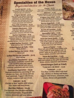 Menu photo 3 El Agave Marshall, VA