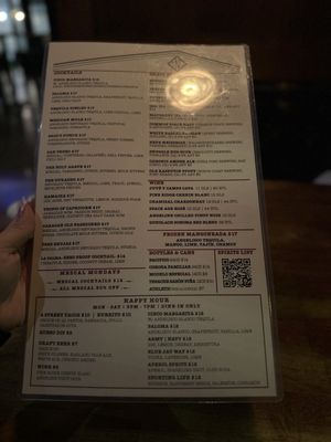 Menu photo 3 Cinco Los Angeles, CA