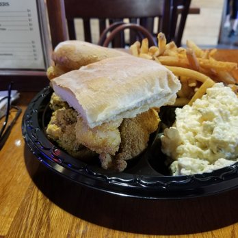 Darrow's New Orleans Grill - The "Big Easy" combo, oysters, catfish, shrimp and 2 sides. - Cajun/Creole Near Me - Carson, California Darrow's New Orleans Grill - The "Big Easy" combo, oysters, catfish, shrimp and 2 sides. - Cajun/Creole Near Me - Carson, California