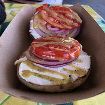 Los Bagels - Cream cheese, onion, tomato and larrupin! - Bakeries Near Me - Arcata, California Los Bagels - Cream cheese, onion, tomato and larrupin! - Bakeries Near Me - Arcata, California