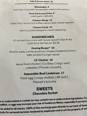 Menu photo 3 Hewing Bar & Lounge Minneapolis, MN Menu photo 3 Hewing Bar & Lounge Minneapolis, MN
