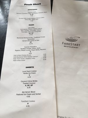 Menu photo 3 FareStart Seattle, WA