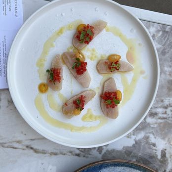 Alice B - Yellowtail crudo - New American Near Me - Palm Springs, California Alice B - Yellowtail crudo - New American Near Me - Palm Springs, California