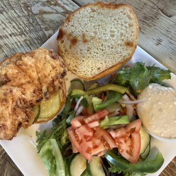 Paddy Murphy's Irish Pub - Chicken sandwich with a salad - Irish Pub Near Me - Bangor, Maine Paddy Murphy's Irish Pub - Chicken sandwich with a salad - Irish Pub Near Me - Bangor, Maine