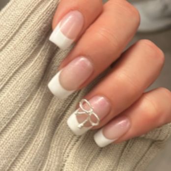 Coco Luxe Nails - French tip by Helen - Eyelash Service Near Me - Santa Monica, California