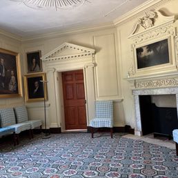 Reception room on the first floor, with a main theme on farming and landscape.