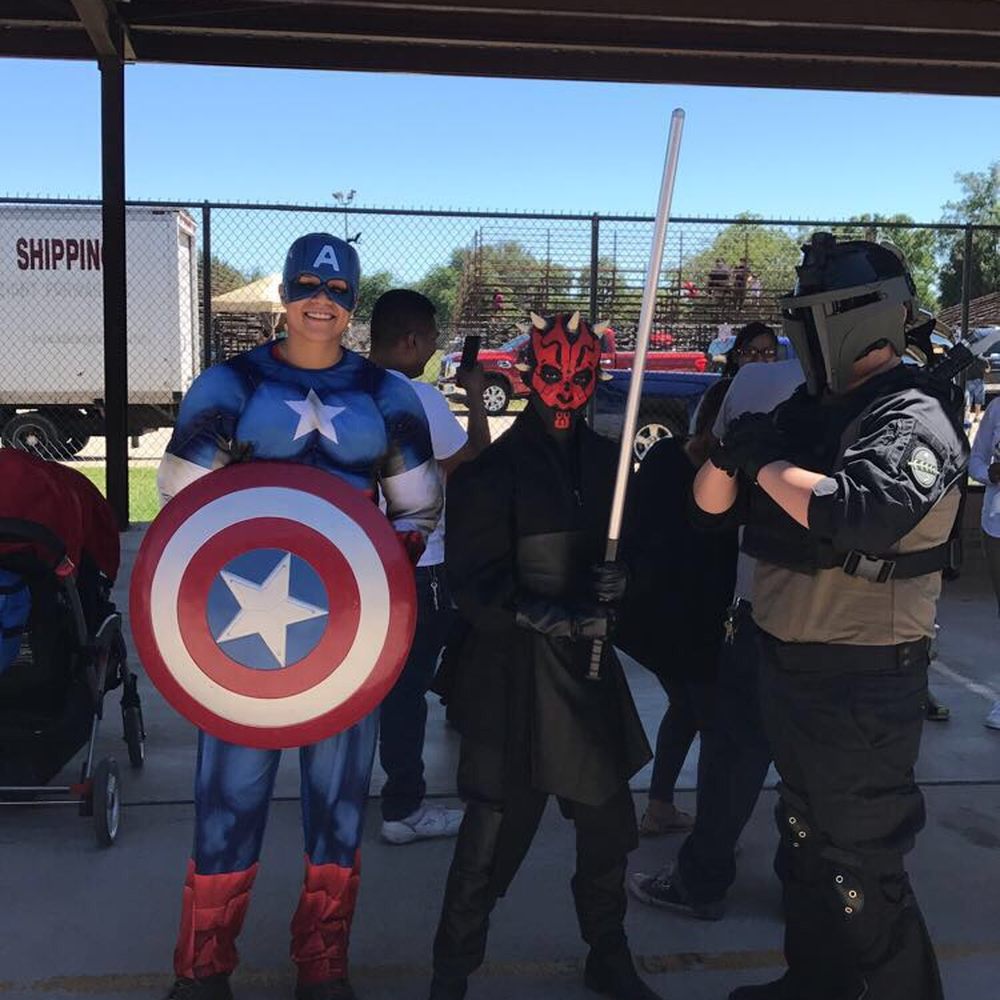 Traders Village - I was captain America . But I'm not the only one that comes dressed to the comic events - Flea Markets Near Me - Houston, Texas