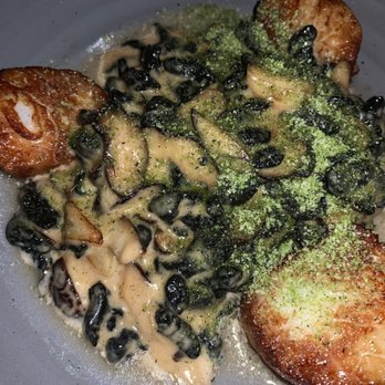 Roe Seafood Restaurant - Seared Scallops with Squid Ink Pasta. - Seafood Near Me - Long Beach, California Roe Seafood Restaurant - Seared Scallops with Squid Ink Pasta. - Seafood Near Me - Long Beach, California