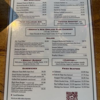 Brophy Bros - Ventura - Menu - Seafood Near Me - Ventura, California