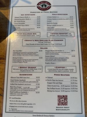 Menu photo 3 Brophy Bros - Ventura Ventura, CA