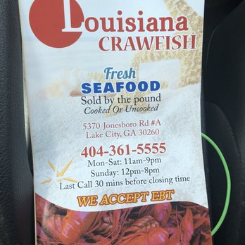 Louisiana Crawfish - Menu - Seafood Near Me - Lake City, Georgia
