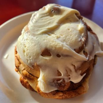 Uncle Tom's Pancake House - Cinnamon Roll - meh - stale. Icing was nice and homemade though. - Diners Near Me - Normal, Illinois Uncle Tom's Pancake House - Cinnamon Roll - meh - stale. Icing was nice and homemade though. - Diners Near Me - Normal, Illinois