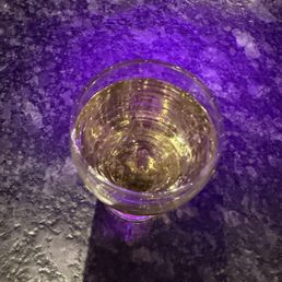 Shot of champagne