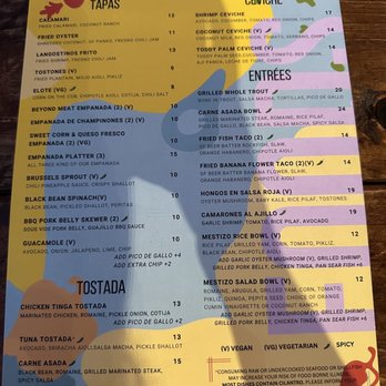 Mestizo - Menu as of Aug 2023 - Latin American Near Me - Portland, Oregon Mestizo - Menu as of Aug 2023 - Latin American Near Me - Portland, Oregon