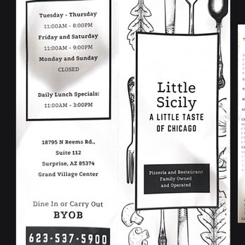 Little Sicily Pizza - Update menu 9/25/26 - Pizza Near Me - Surprise, Arizona Little Sicily Pizza - Update menu 9/25/26 - Pizza Near Me - Surprise, Arizona