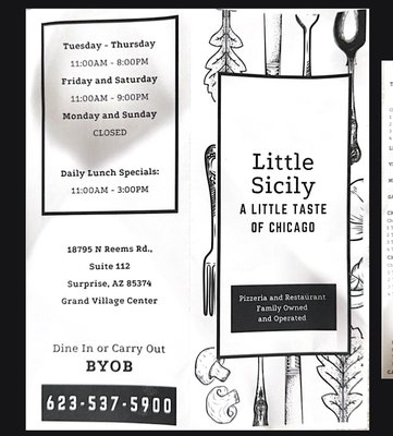 Menu photo 1 Little Sicily Pizza Surprise, AZ Menu photo 1 Little Sicily Pizza Surprise, AZ