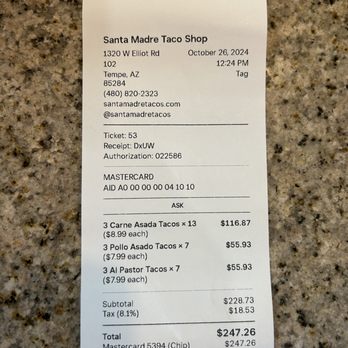 Santa Madre Taco Shop - Mexican Near Me - Tempe, Arizona