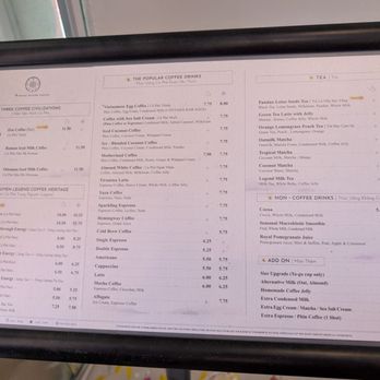 Trung Nguyen Legend - Menu - Coffee & Tea Near Me - Houston, Texas Trung Nguyen Legend - Menu - Coffee & Tea Near Me - Houston, Texas