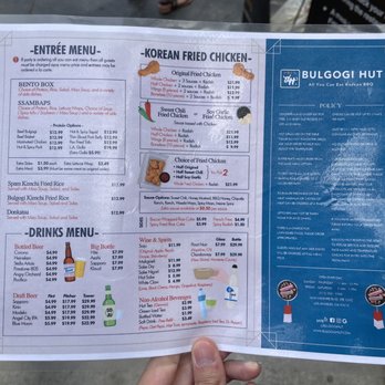 Chicken Hut - Menu as of 5/1/2021 - Korean Near Me - Los Angeles, California