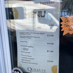 Native Grounds Espresso - Menu as of 9/4/26
