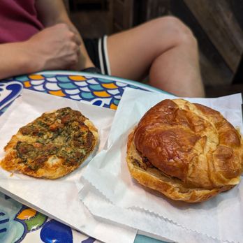 Kafekali & Bakery - Spinach Florentine and croissant breakfast sandwich - Coffee & Tea Near Me - Canyon Lake, Texas Kafekali & Bakery - Spinach Florentine and croissant breakfast sandwich - Coffee & Tea Near Me - Canyon Lake, Texas