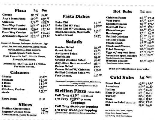 Menu photo 3 Armando's Pizza & Subs Cambridge, MA Menu photo 3 Armando's Pizza & Subs Cambridge, MA