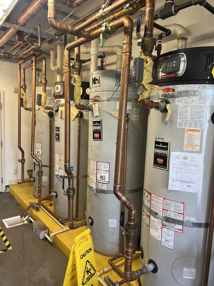 Slide of Tanks waterheaters and plumbing