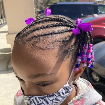 Lavish Beauty Bar - Lil Diva Braids with Beads and Bows - Hair Salons Near Me - Lithia Springs, Georgia