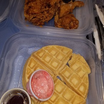 Metro Diner - The chicken and waffles. - American Near Me - Charlotte, North Carolina