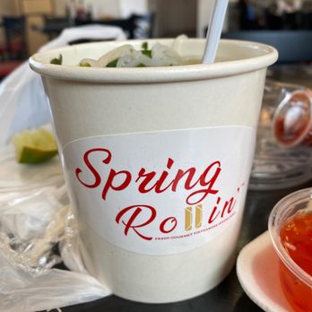 Spring Rollin’ Cottonwood - Small cup of Pho hit the spot!! Not to shabby for a "fast"Pho! The staff was amazing,super helpful the place was super clean!! - Vietnamese Near Me - Albuquerque, New Mexico