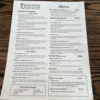 Great Harvest Bread Co - Menu 1/2024 - Bakeries Near Me - Fort Worth, Texas Great Harvest Bread Co - Menu 1/2024 - Bakeries Near Me - Fort Worth, Texas