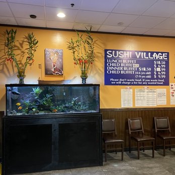 Sushi Village - a fish tank and chairs - Japanese Near Me - Ridgeland, Mississippi
