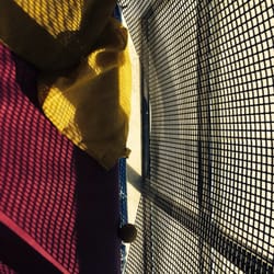 Frontier Fun Center - A bit sketchy... Giant kid size gap from second level netting a kid could fall through.