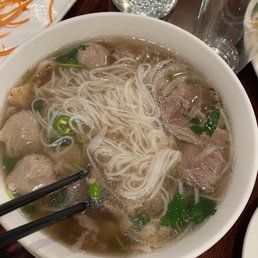 Beef Broth Pho with meatballs Beef Broth Pho with meatballs