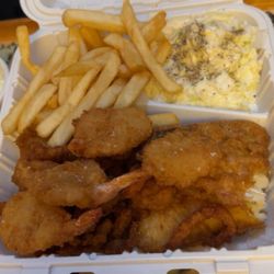 Captain Jim's Fish Market - Fish & shrimp fry combo dinner