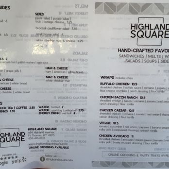 Highland Square Deli - Menu - Sandwiches Near Me - Fort Thomas, Kentucky Highland Square Deli - Menu - Sandwiches Near Me - Fort Thomas, Kentucky