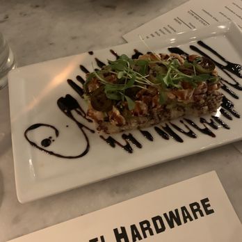 Laurel Hardware - Spicy salmon tartare - not spicy or worth $23 - New American Near Me - West Hollywood, California Laurel Hardware - Spicy salmon tartare - not spicy or worth $23 - New American Near Me - West Hollywood, California