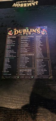 Menu photo 1 Dublin's Irish Whiskey Pub Los Angeles, CA