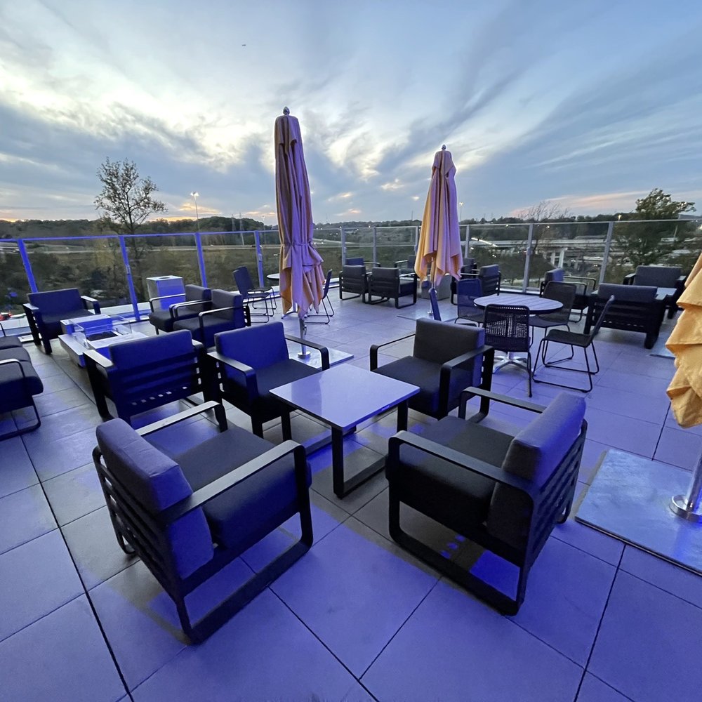 Topgolf - Outdoor patio seating - Golf Near Me - Independence, Ohio